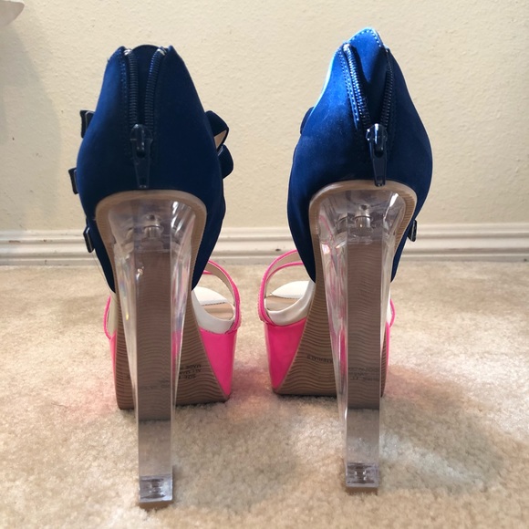 Color block platform sandals - Picture 4 of 5